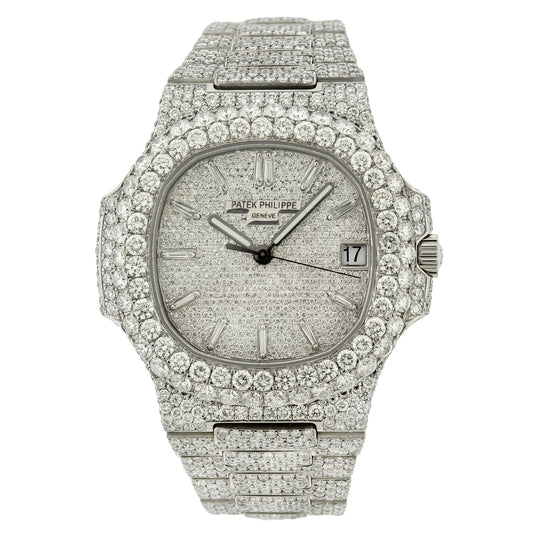 PATEK PHILIPPE NAUTILUS 40MM WITH 21.50CT DIAMONDS